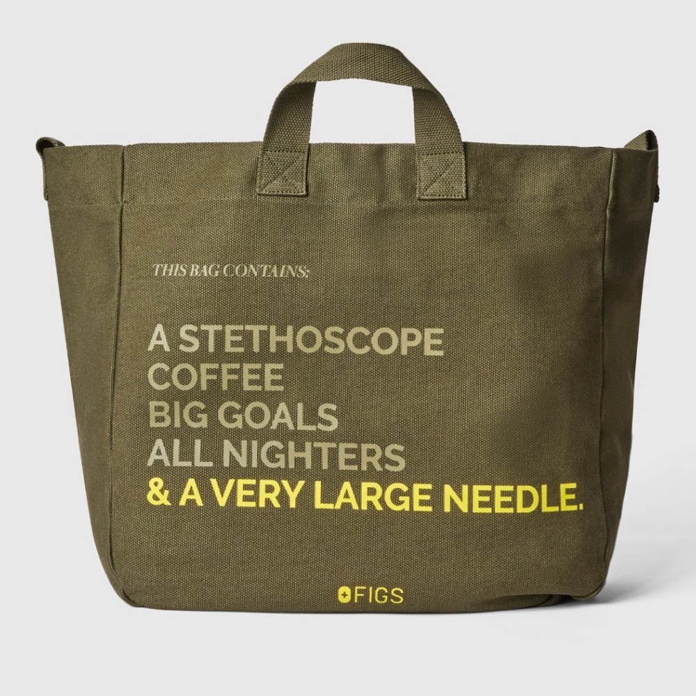 Figs Large SPRUCE COLOR  Tote Bag